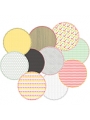 Composition & Color digital stitched circles