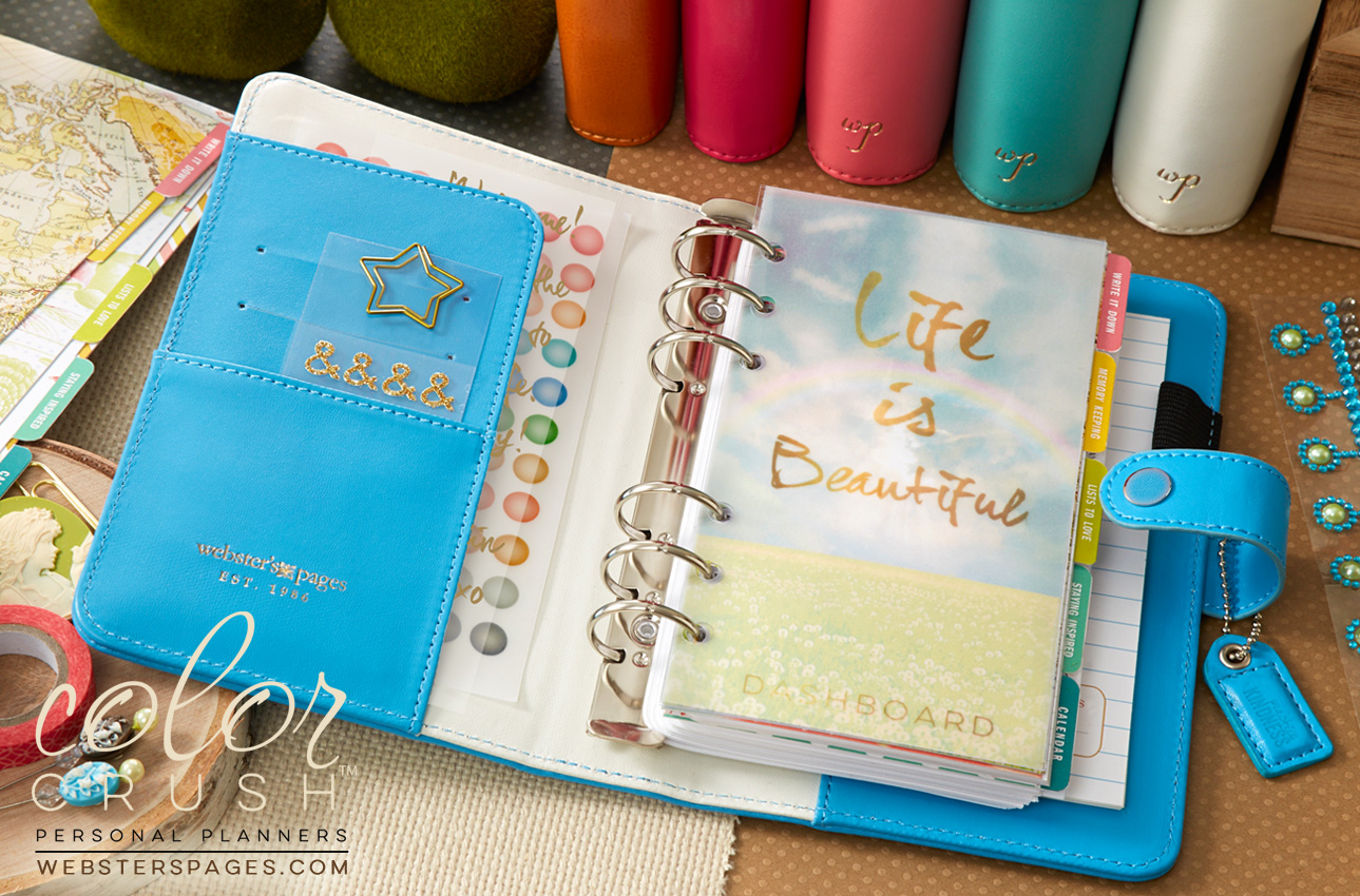 Webster's Pages New Personal Planners, Color Crush!